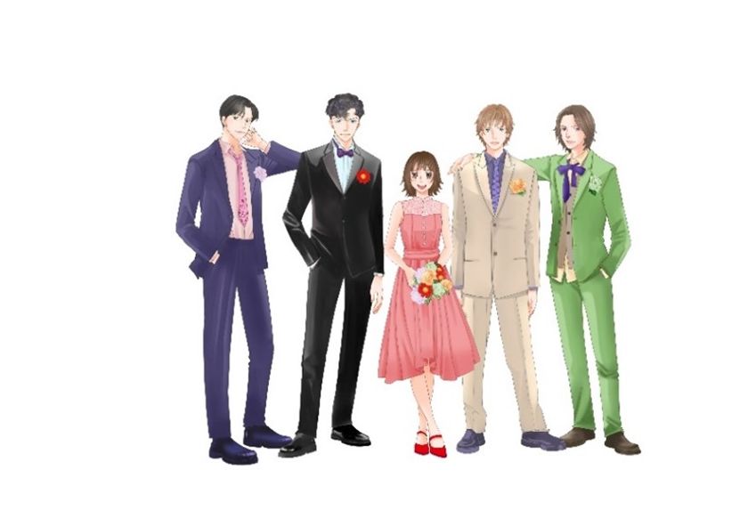 アニメムック　付属品付)花より男子展 額装高精細複製原画 つくし＆司 駿河屋 -<中古><<乙女ゲーム書籍>> 付属品付)花より男子展 額装