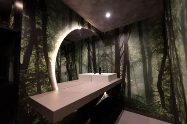 アメニティ豊富な化粧台