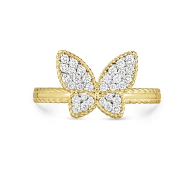 〈ゴールドトレジャー〉リング K18YG/WG・ダイヤモンド。￥418,000(税込)