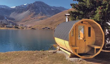 バレルサウナ　外観