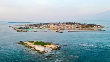 日間賀島 ドローン画像(1)