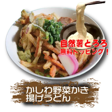 うどん自然薯ととろ無料トッピング