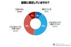 副業に満足しているか？
