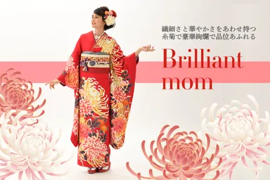 京都豊匠花柄振袖_ブリリアントマム_日比谷花壇