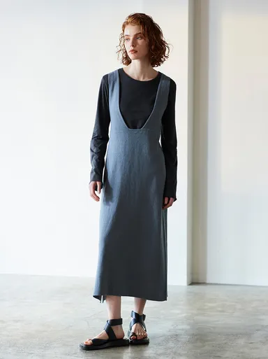 hemp cotton knit 2way dress (2)