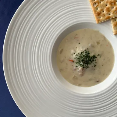 チェリーストーンのクラムチャウダー