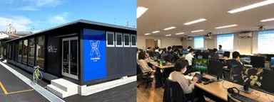 VRIA京都の外観と教室