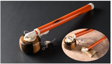 柿を模した矢立「雅」