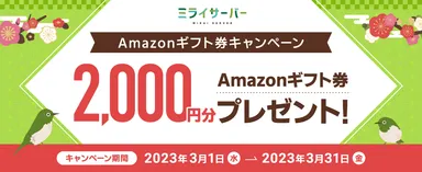 Amazonギフト券キャンペーン