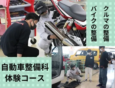 バイクとクルマの整備体験
