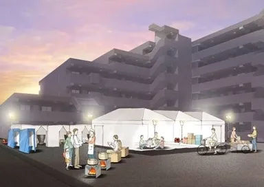 災害時イメージイラスト