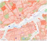 TerraMap APIから取得した登記所備付地図データのポリゴンを描画した例