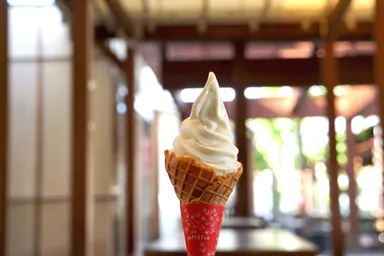 道の駅 富楽里とみやま『近藤牧場 自家製ソフトクリーム』