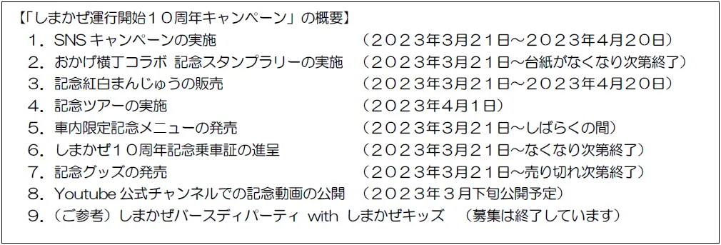 しまかぜ運行開始10周年キャンペーン」を実施！ | 近畿日本