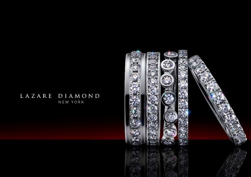 NYの洗練が輝く最高の贈り物　
ラザール ダイヤモンドのエタニティリング