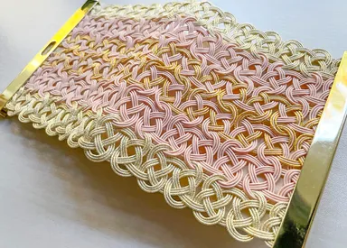 財布(ローズピンク)表面の水引