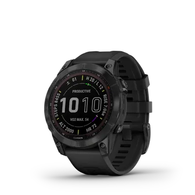 クルーの着用(予定)モデル『fenix 7 Sapphire Dual Power, Ti Carbon Gray DLC / Black』