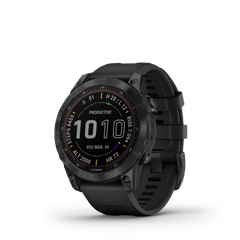 クルーの着用(予定)モデル『fenix 7 Sapphire Dual Power, Ti Carbon Gray DLC / Black』