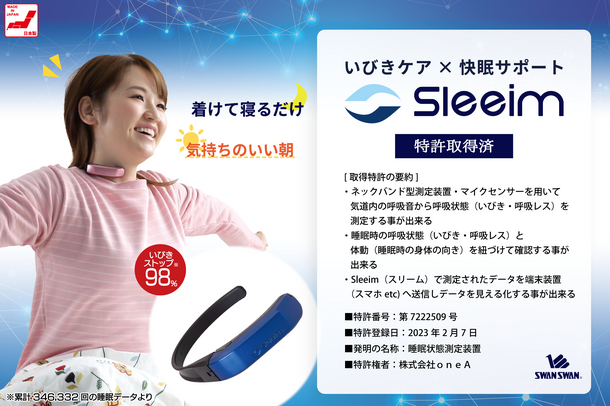 いびきケア商品『Sleeim(スリーム)』特許取得のお知らせ 発明：睡眠 ...