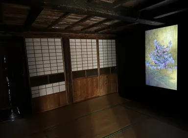 アーツキャンプひのはら物件内でのチームラボによる展示(ひのはらアート2022)