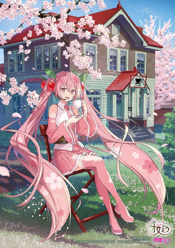 ひろはこ　桜ミク　非売品ポスター　希少　弘前城　コレクションインテリア　初音ミク