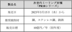 製品概要（PR18シリーズ）