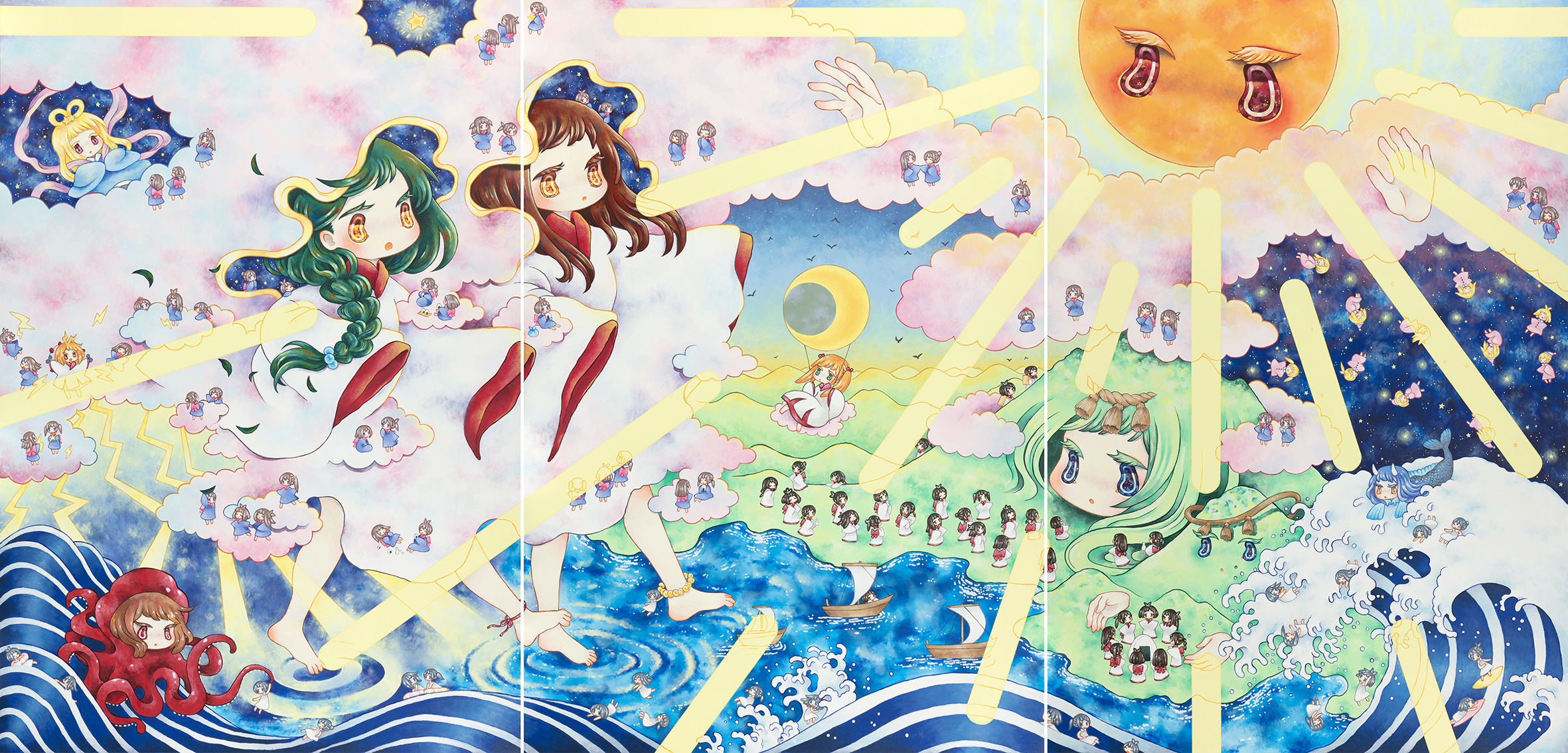 アジア圏で人気急上昇中のアーティスト 金田涼子の個展 「雪月