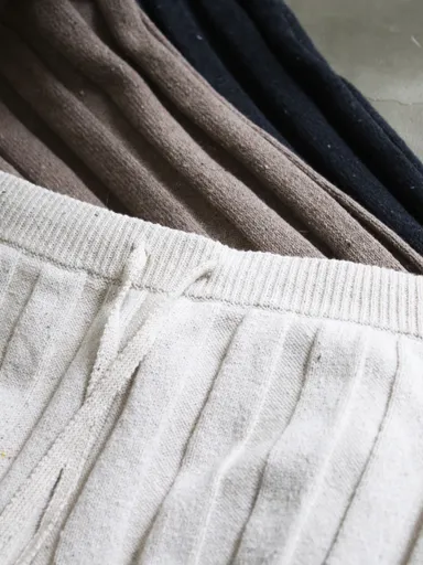 recycle denim リブ編み