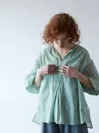 ロンハーマン別注kaftan blouse 25.GREEN ＜indigo+mango＞