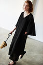 cotton gauze wide sleeve dress 18.S.BLACK ＜ketapang＞