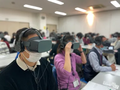 認知症VR体験会の様子