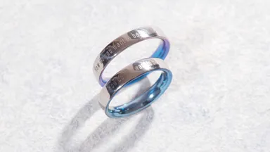 チタン製　裏で楽しむリング