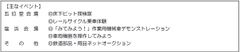 主なイベント
