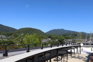 「嵐山駅ビル」屋上からの景観