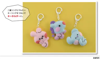 キーホルダーやブローチにアレンジ