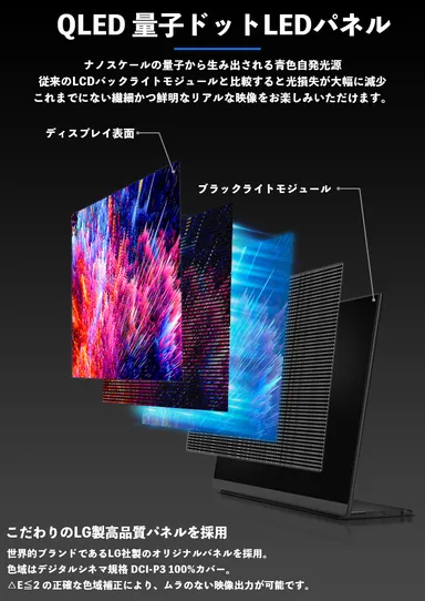 量子ドット技術によるQLED