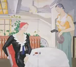 田口壯「喫茶室」1934年 山口県立美術館蔵