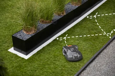 狭い通路の芝刈りモード