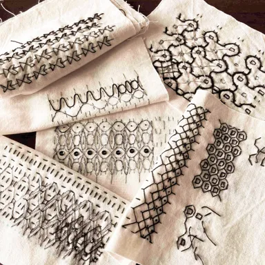 幾何学刺繍サンプラー