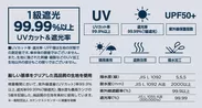 ムーミン折りたたみ傘UV表示
