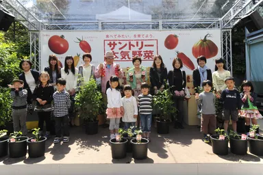 「サントリー本気野菜」イベントの様子