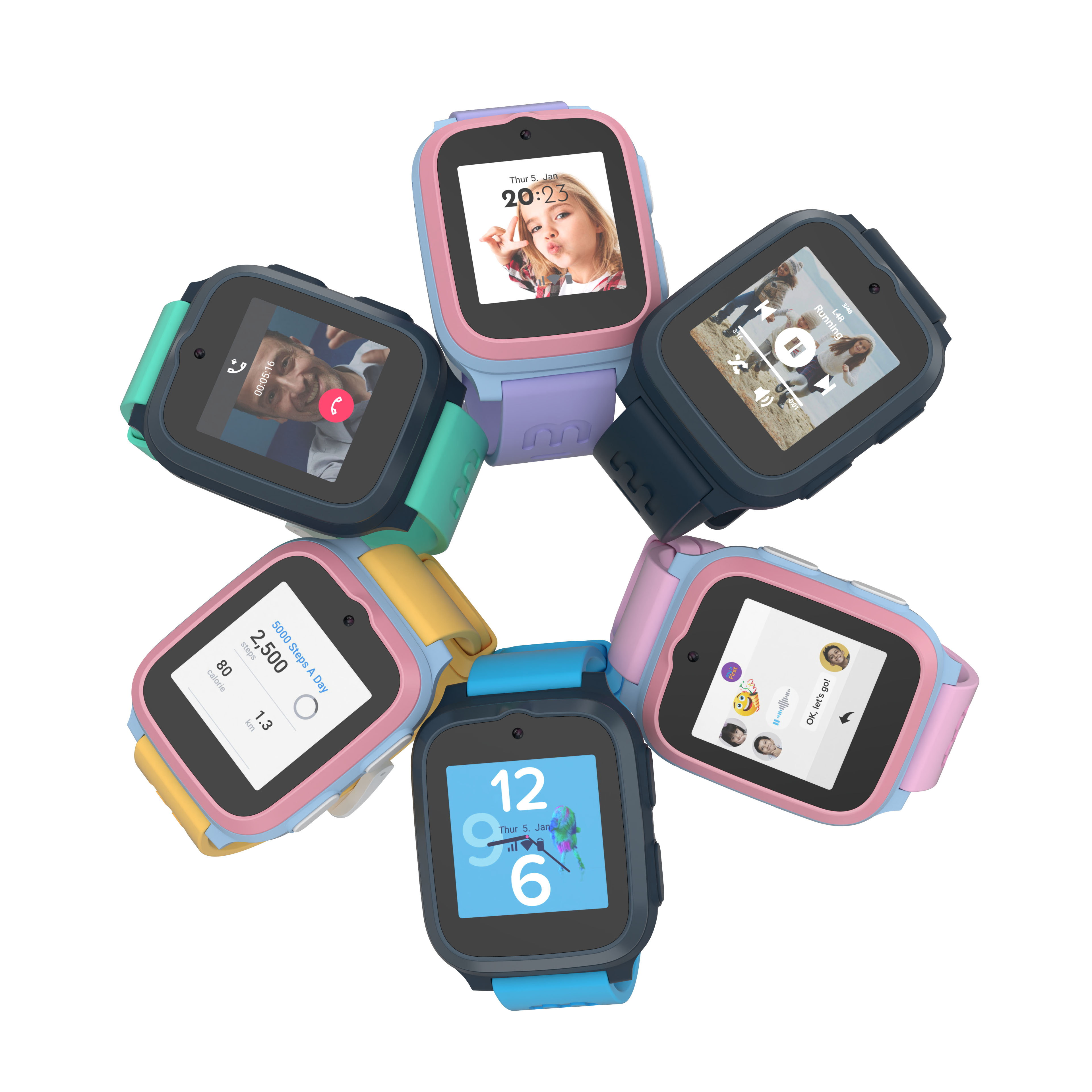 子ども用SNSアプリ『myFirst Circle』搭載腕時計型キッズスマホ
