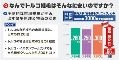 トルコ植毛が格安な理由