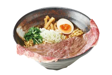 岐阜＜蔵食房 龍々＞「メガ飛騨牛高山ラーメン」