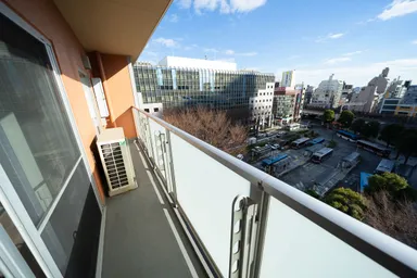 眺望が良い開放的なバルコニー