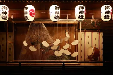 布多天神社(調布市)神楽殿での展示