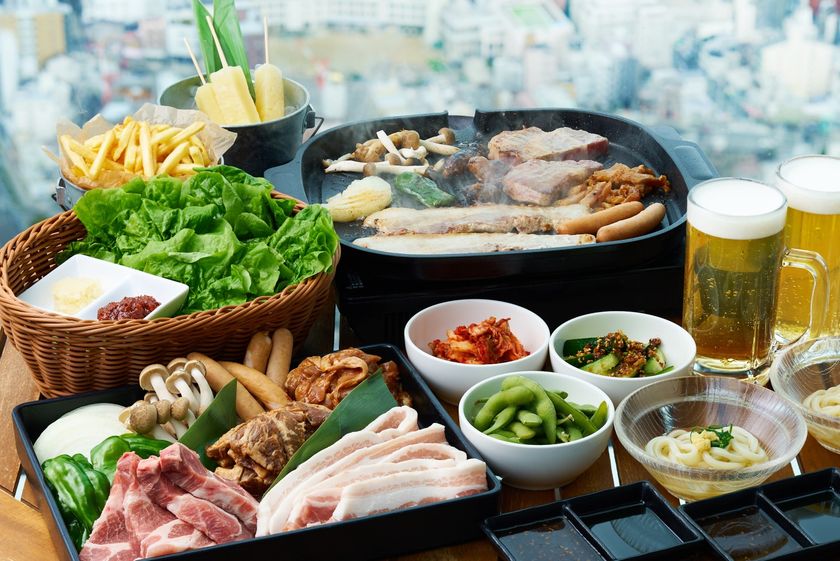 地上約３００ｍの屋外空間で手ぶらで楽しむＢＢＱ！
「ハルカスでソラメシ 食べるで↑BBQ」
４月２１日(金)オープン！