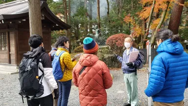 英語登山ガイド実習の様子(8)