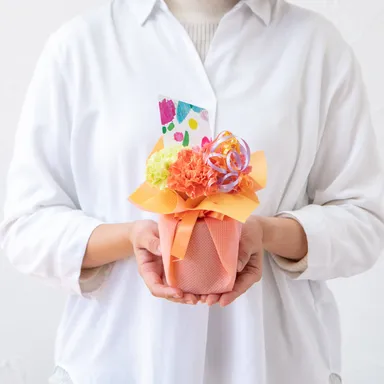 ecoシュシュフルール ハミングブーケ S pastel mix_日比谷花壇