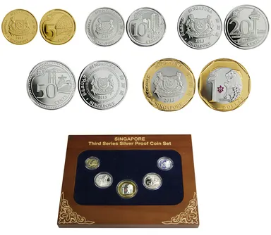 新通常貨5種銀貨プルーフセット